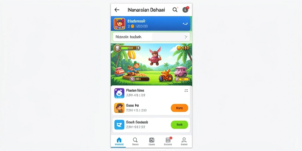 Tampilan awal aplikasi GOWIN yang menarik dan user-friendly.