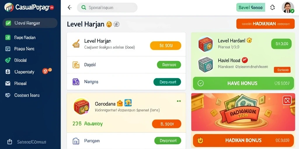 Tampilan awal permainan yang menarik.