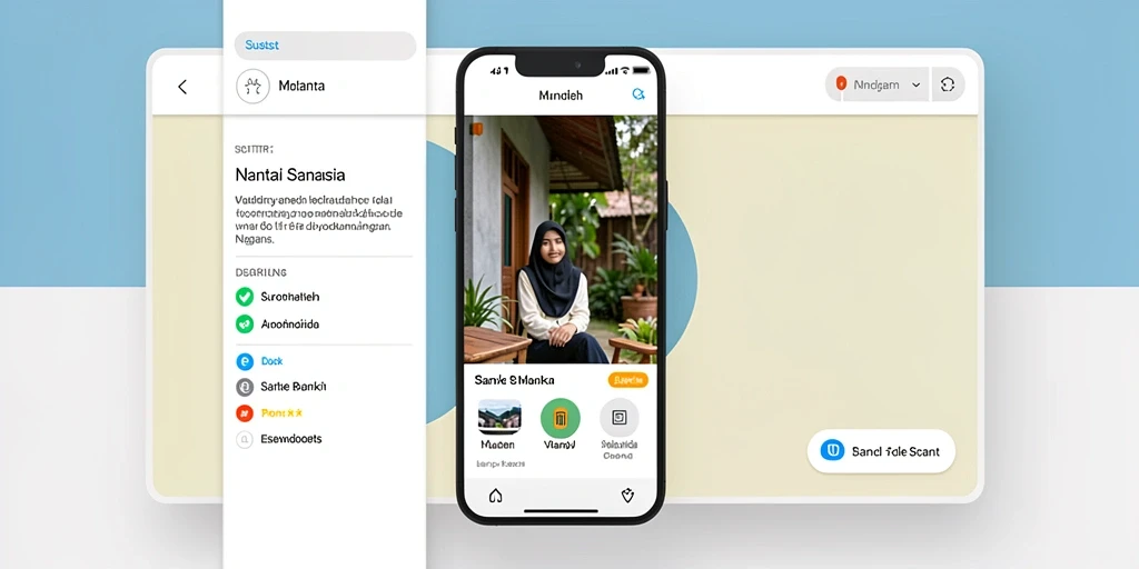 Tampilan antarmuka yang menarik dan modern.