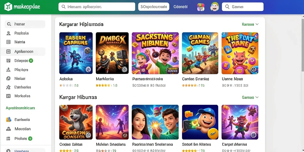 Tampilan awal MAXSERU yang menarik dan penuh warna.