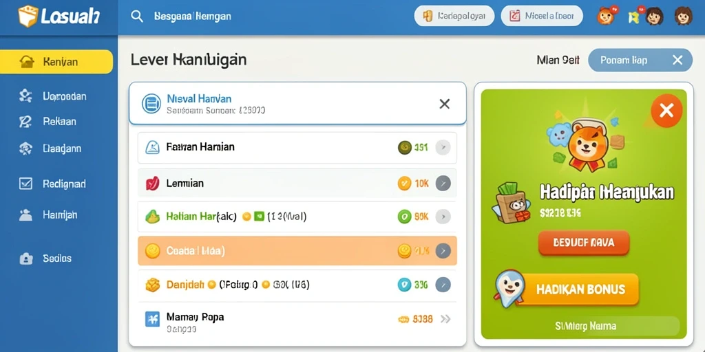 Tampilan antarmuka pengguna yang menarik dan intuitif.
