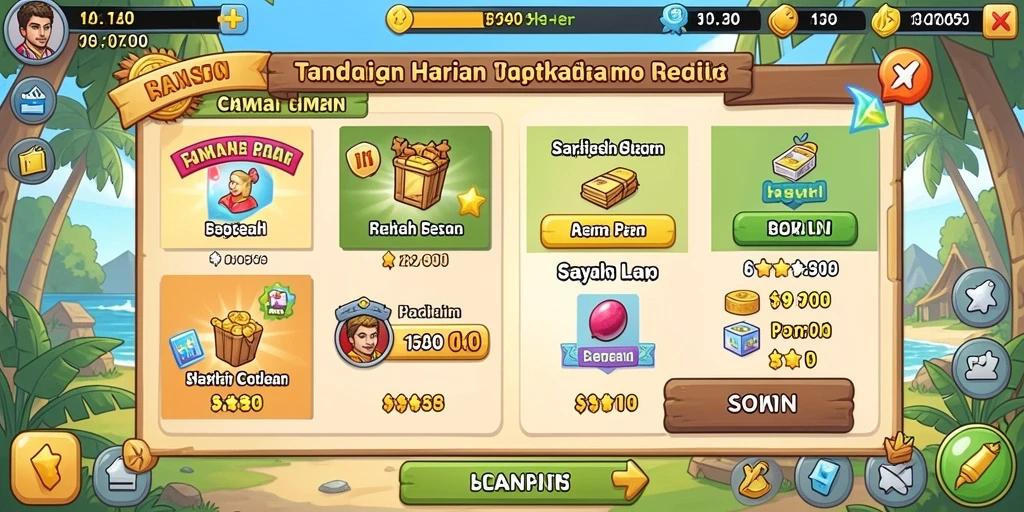 Tampilan awal NUTS777 dengan desain menarik.